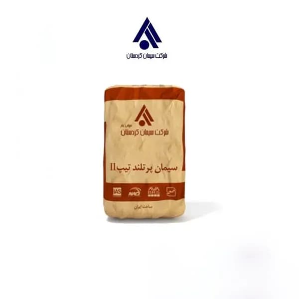 سیمان کردستان تیپ 2 سیاه پاکتی 50 کیلویی