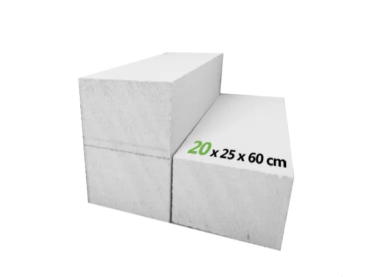 بلوک دیواری هبلکس 20×25×60