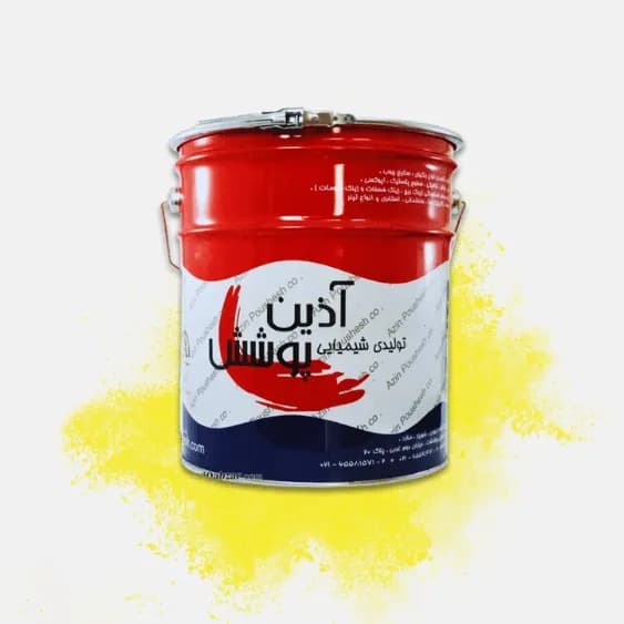 رنگ ترافیکی تک جزئی زرد حلب 25 کیلویی