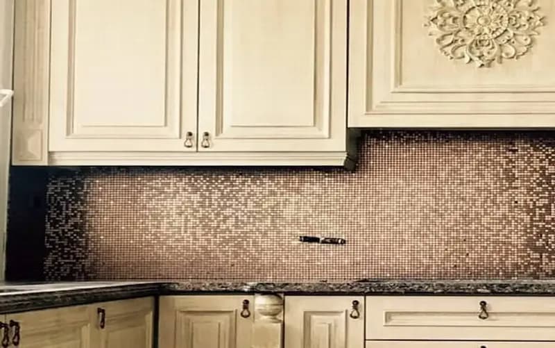 کاشی بین کابینتی شکلاتی