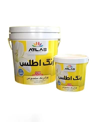 رنگ سفید نیمه پلاستیک رنگارنگ اطلس 25 کیلویی