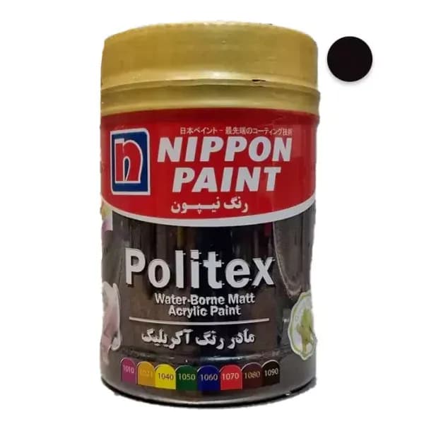 مادر رنگ مشکی مات آکریلیک نیپون 1 کیلویی