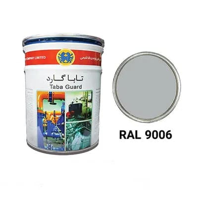 رنگ اپوکسی نقره ای تابا رال 9006 دوجزیی مدل تابا گارد 6 کیلویی به همراه خشک کن