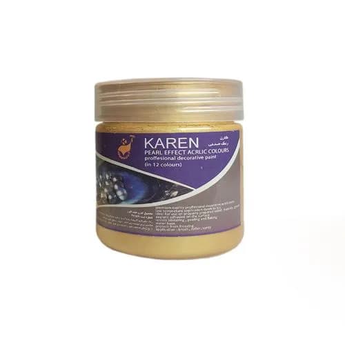 رنگ دکوراتیو اکریلیک طلایی سوپر لایت کارن 300g