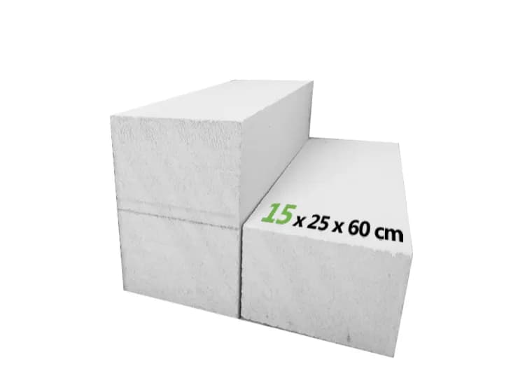 بلوک دیواری هبلکس 15×25×60