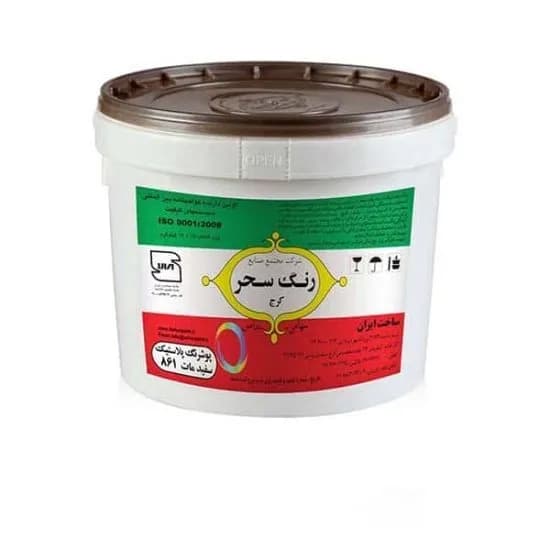 رنگ سفید مات پلاستیک ممتاز 12 کیلویی سحر