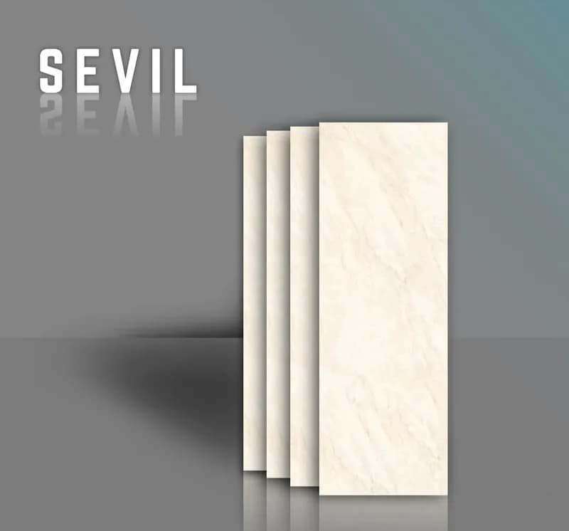 سرامیک مدل سویل کرم 120*40 لعاب مات براق