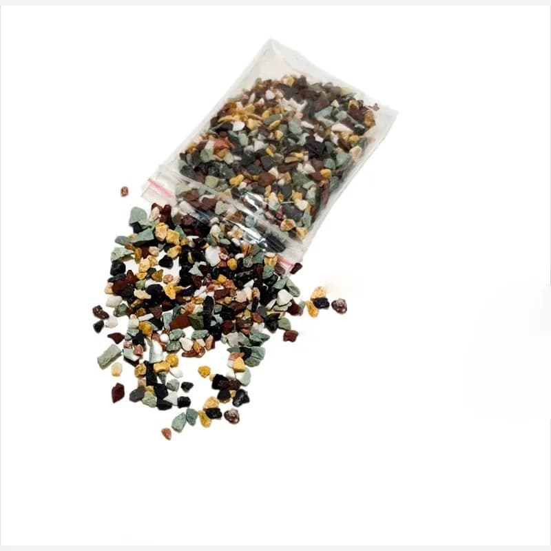 شن رنگی ساده متوسط با تناژ سبزمشکی (25گرم)