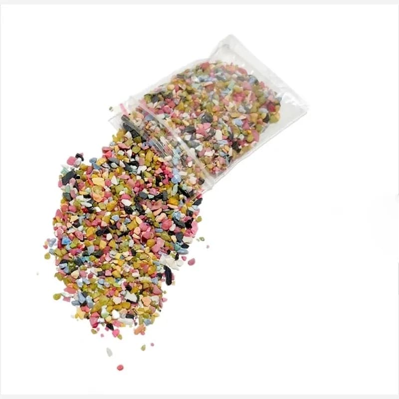 شن رنگی ساده متوسط با تناژ ماشی (30گرم)