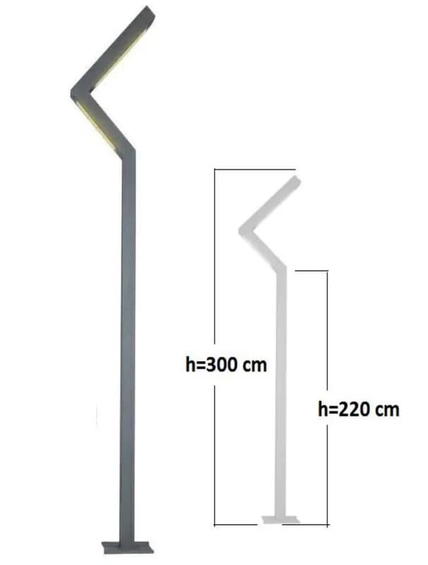 چراغ پارکی مدل یاس - L TYPE