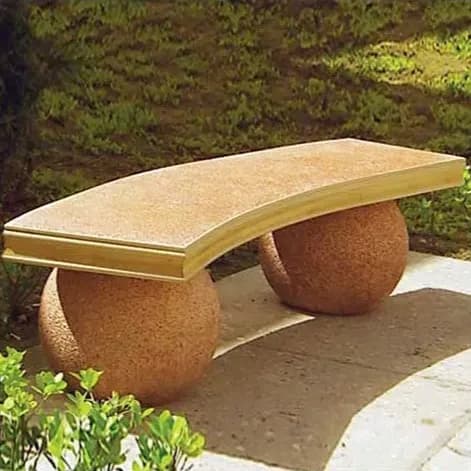 نیمکت با پایه گوی جنس بتنی