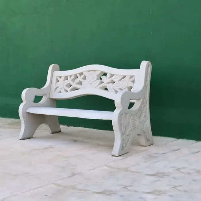 نیمکت بتنی گل رز