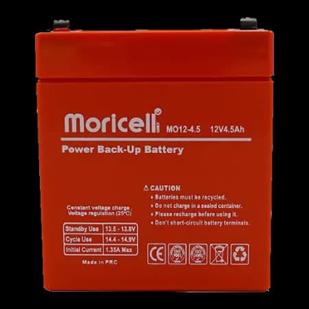 باتری 12 ولت 4.5 آمپر moricell