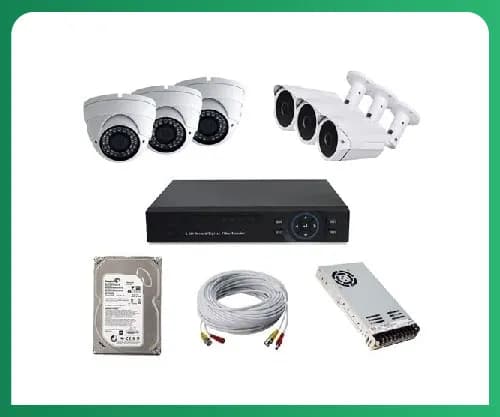 پکیج دوربین مداربسته 6 عددی