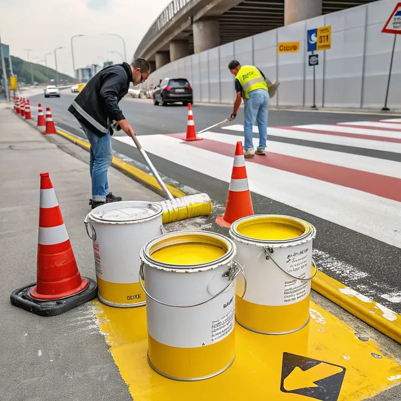 رنگ ترافیکی اکریلیک سرد مدل TrafficLine AC-500